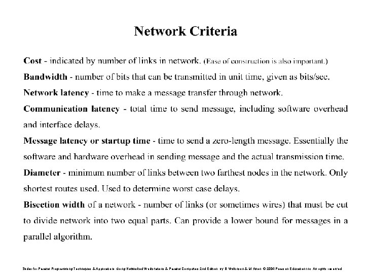 Slides for Parallel Programming Techniques & Applications Using Networked Workstations & Parallel Computers 2 Slides for Parallel Programming Techniques & Applications Using Networked Workstations & Parallel Computers 2