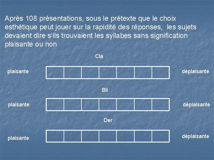 Après 108 présentations, sous le prétexte que le choix esthétique peut jouer sur la