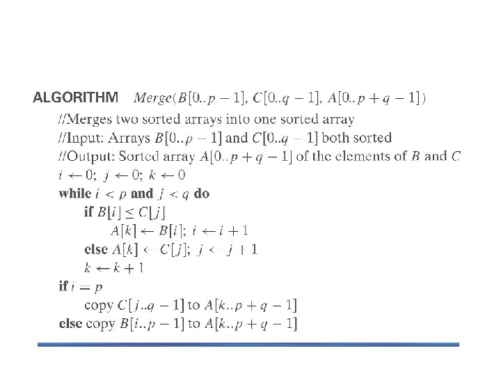 The Merge Algorithm 