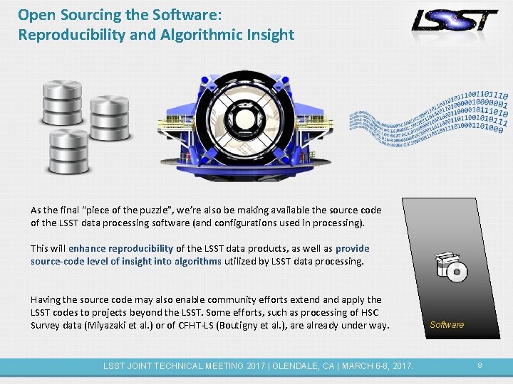 Open Sourcing the Software: Reproducibility and Algorithmic Insight As the final “piece of the