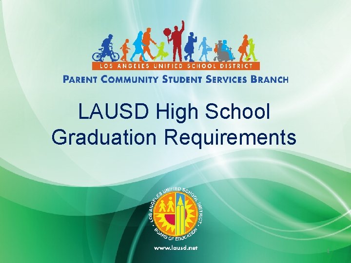 LAUSD High School Graduation Requirements 1 