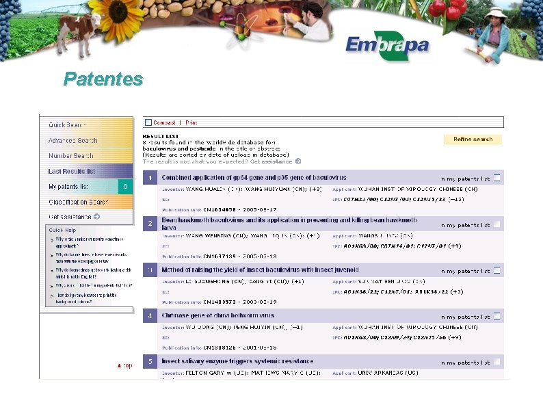 Patentes 
