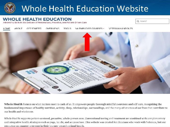 Whole Health Education Website 