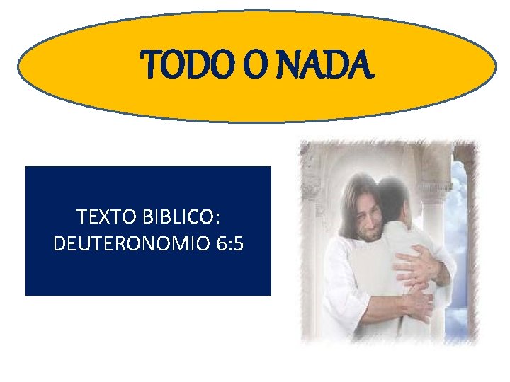 TODO O NADA TEXTO BIBLICO: DEUTERONOMIO 6: 5 