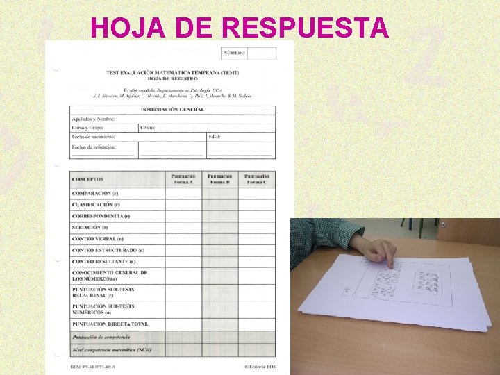 HOJA DE RESPUESTA 