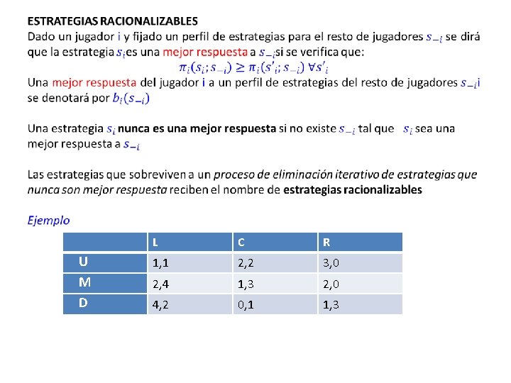  U M D L C R 1, 1 2, 2 3, 0 2,