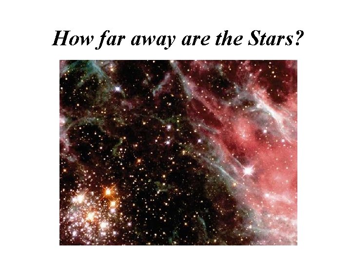 How far away are the Stars? 