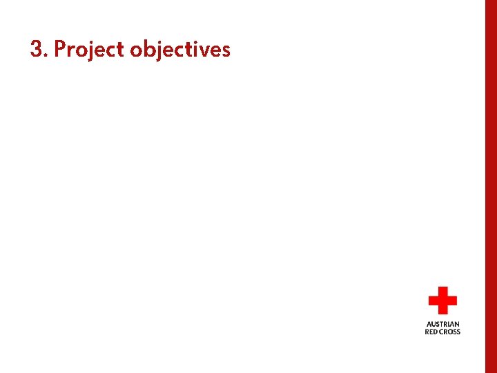 3. Project objectives 