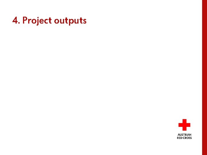 4. Project outputs 