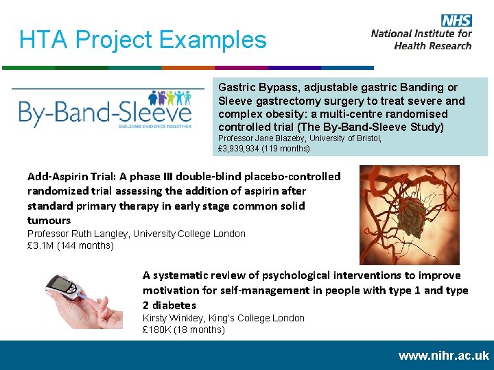 HTA Project Examples Gastric Bypass, adjustable gastric Banding or Sleeve gastrectomy surgery to treat