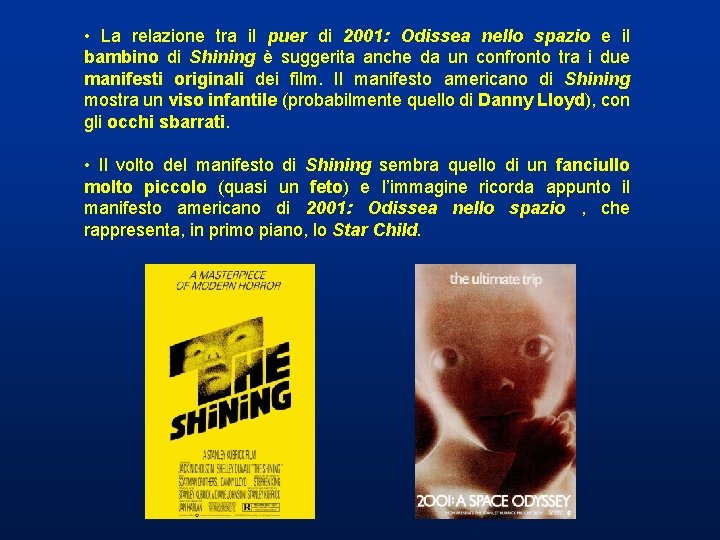 • La relazione tra il puer di 2001: Odissea nello spazio e il • La relazione tra il puer di 2001: Odissea nello spazio e il