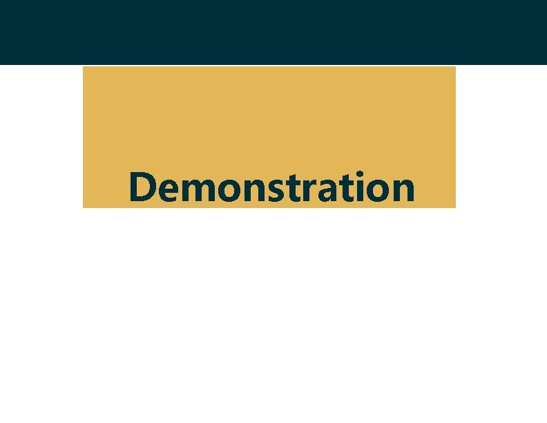 Demonstration 