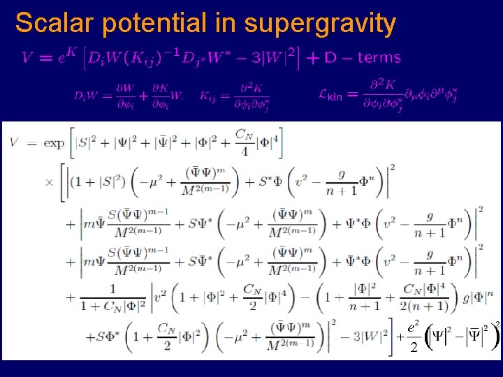 Scalar potential in supergravity 