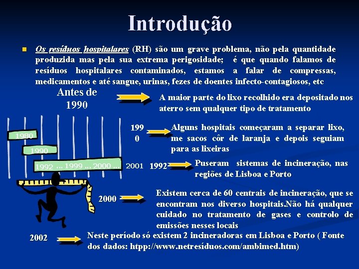 Introdução Os resíduos hospitalares (RH) são um grave problema, não pela quantidade produzida mas