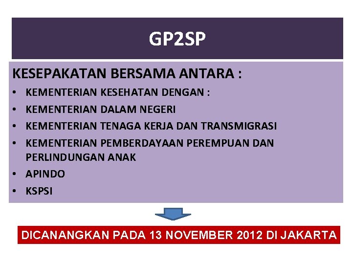 GP 2 SP KESEPAKATAN BERSAMA ANTARA : KEMENTERIAN KESEHATAN DENGAN : KEMENTERIAN DALAM NEGERI