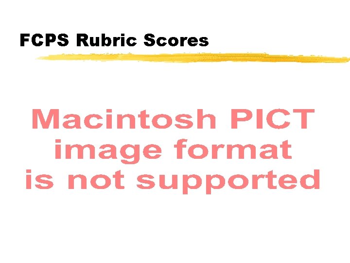 FCPS Rubric Scores 