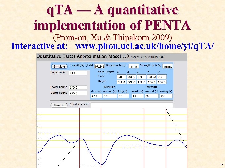 q. TA — A quantitative implementation of PENTA (Prom-on, Xu & Thipakorn 2009) Interactive q. TA — A quantitative implementation of PENTA (Prom-on, Xu & Thipakorn 2009) Interactive