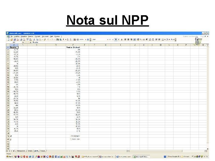 Nota sul NPP 