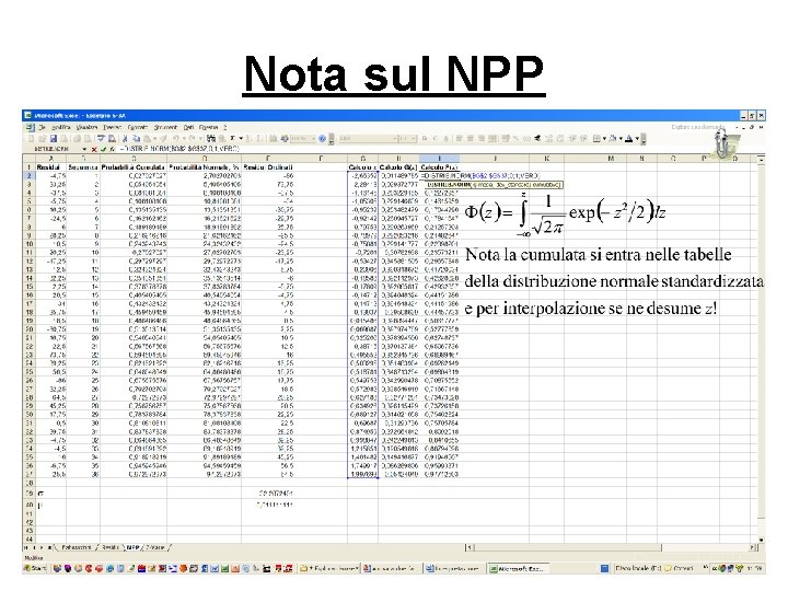 Nota sul NPP 