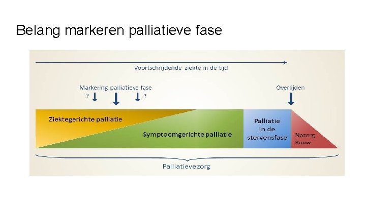 Belang markeren palliatieve fase 