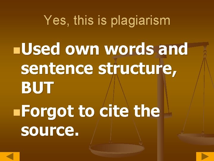 Yes, this is plagiarism n. Used own words and sentence structure, BUT n. Forgot