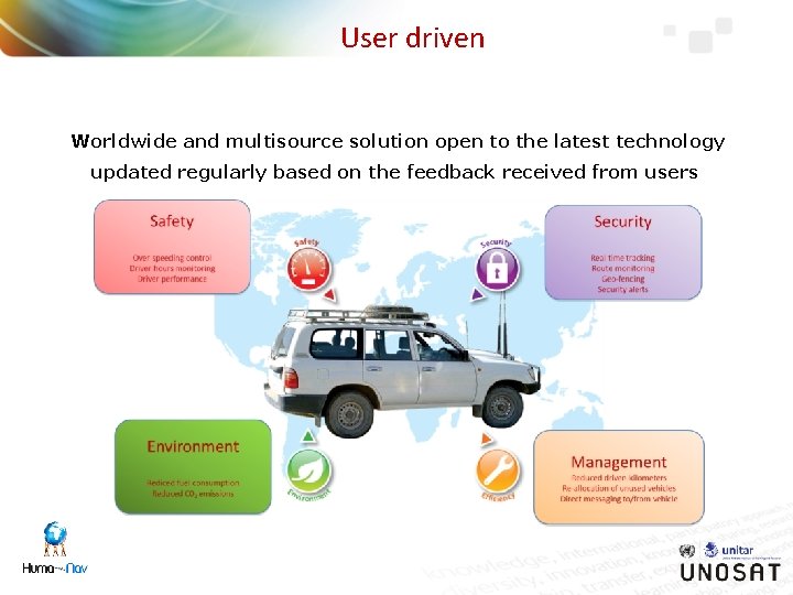 User driven Worldwide and multisource solution open to the latest technology updated regularly based