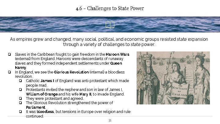 4. 6 - Challenges to State Power As empires grew and changed, many social,