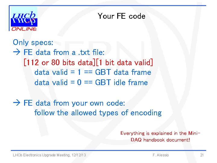 Your FE code Only specs: FE data from a. txt file: [112 or 80