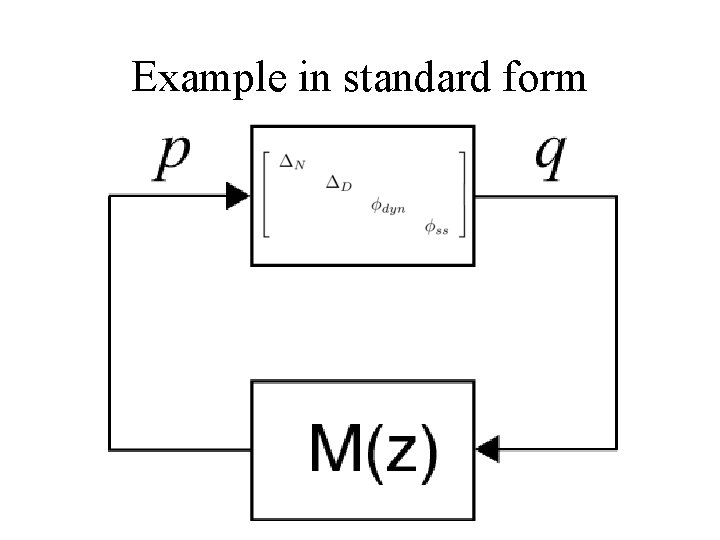Example in standard form 