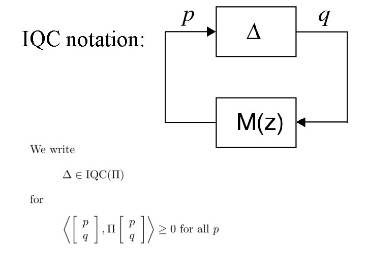 IQC notation: 