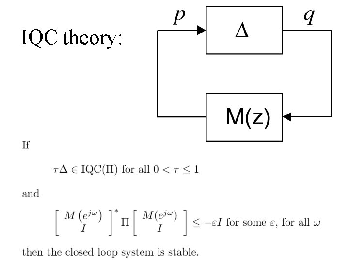 IQC theory: 