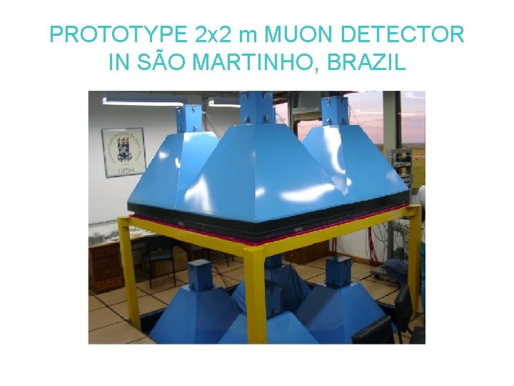 PROTOTYPE 2 x 2 m MUON DETECTOR IN SÃO MARTINHO, BRAZIL 