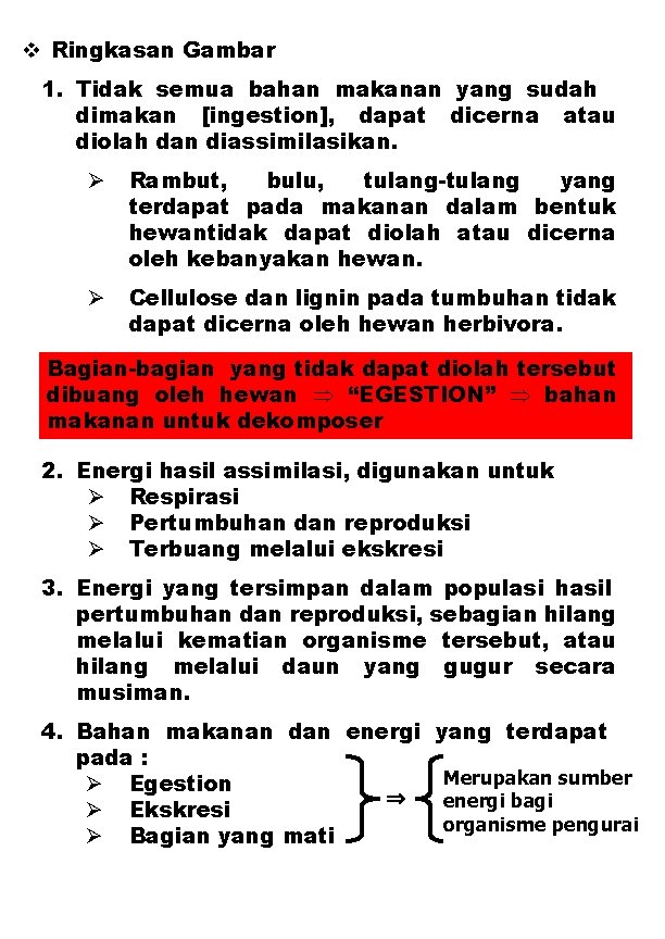  Ringkasan Gambar 1. Tidak semua bahan makanan yang sudah dimakan [ingestion], dapat dicerna