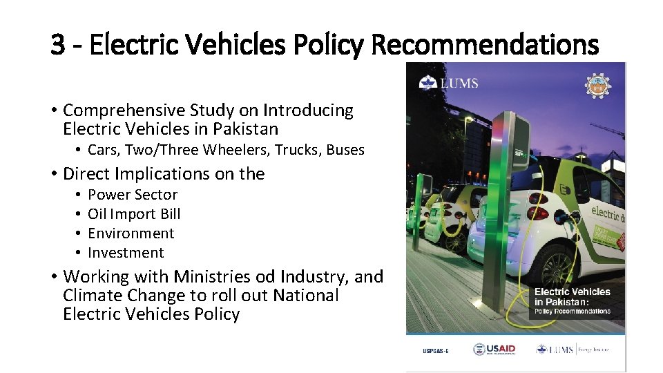 3 - Electric Vehicles Policy Recommendations • Comprehensive Study on Introducing Electric Vehicles in 3 - Electric Vehicles Policy Recommendations • Comprehensive Study on Introducing Electric Vehicles in