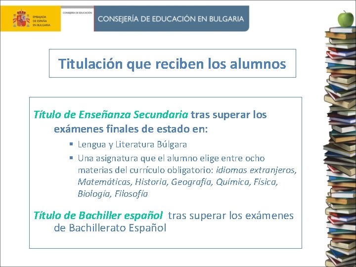 Titulación que reciben los alumnos Título de Enseñanza Secundaria tras superar los exámenes finales