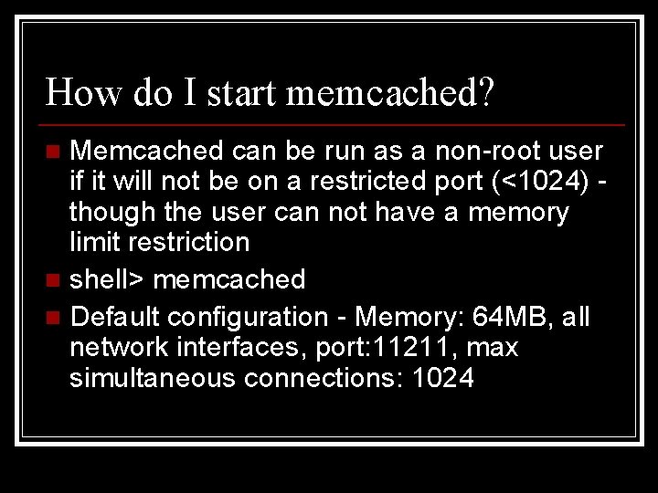 Memcached Magic Ligaya Turmelle What Is Memcached Briefly