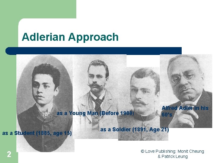 Adlerian Approach as a Young Man (Before 1900) as a Student (1885, age 15)
