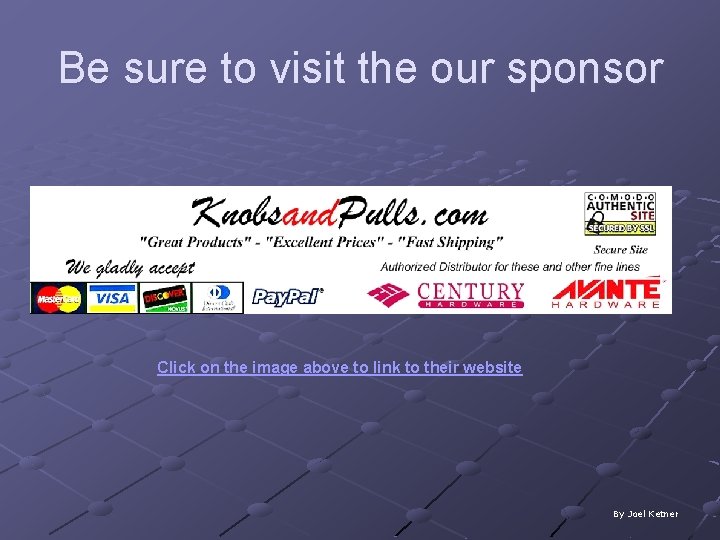 Be sure to visit the our sponsor Click on the image above to link