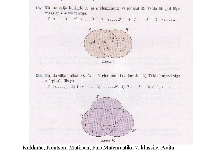 Kaldmäe, Kontson, Matiisen, Pais Matemaatika 7. klassile, Avita 