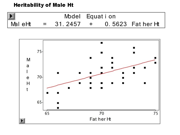 Heritability of Male Ht Heritability of Male Ht