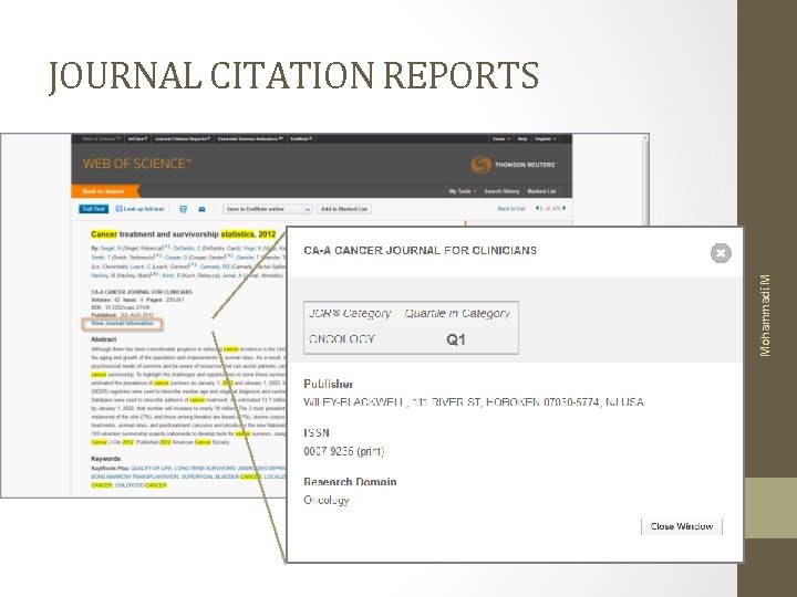 Mohammadi. M JOURNAL CITATION REPORTS 