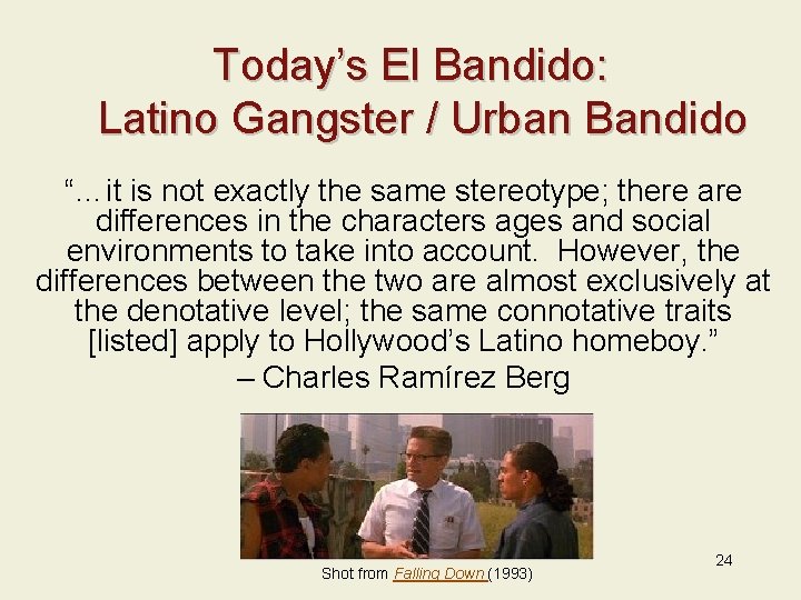 Today’s El Bandido: Latino Gangster / Urban Bandido “…it is not exactly the same