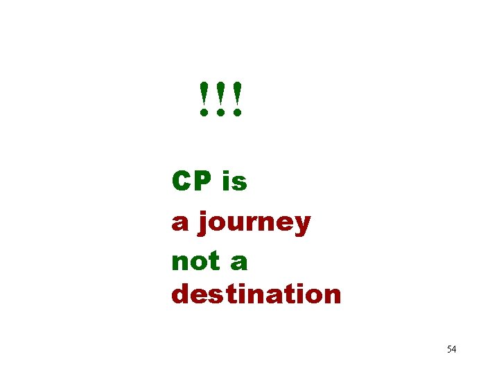 !!! CP is a journey not a destination 54 