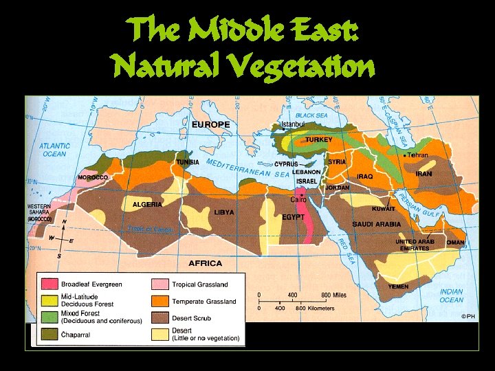 The Middle East: Natural Vegetation 