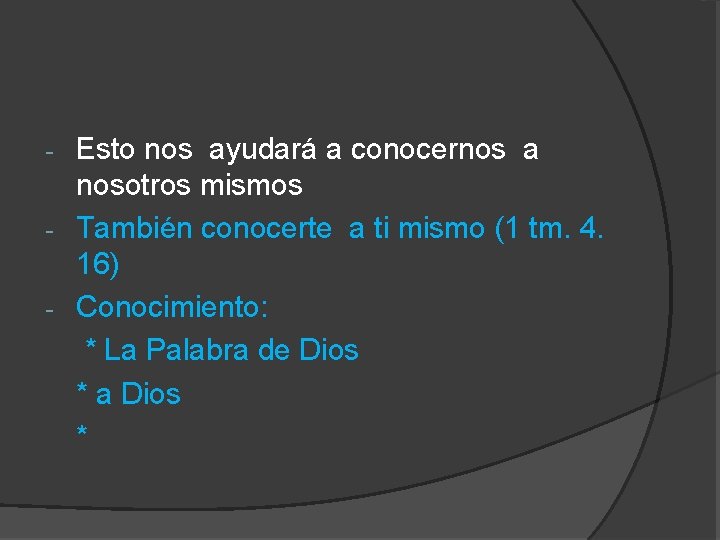 Esto nos ayudará a conocernos a nosotros mismos - También conocerte a ti mismo