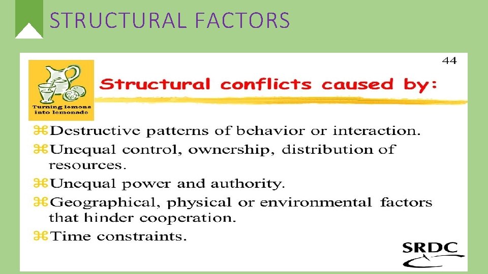 STRUCTURAL FACTORS 