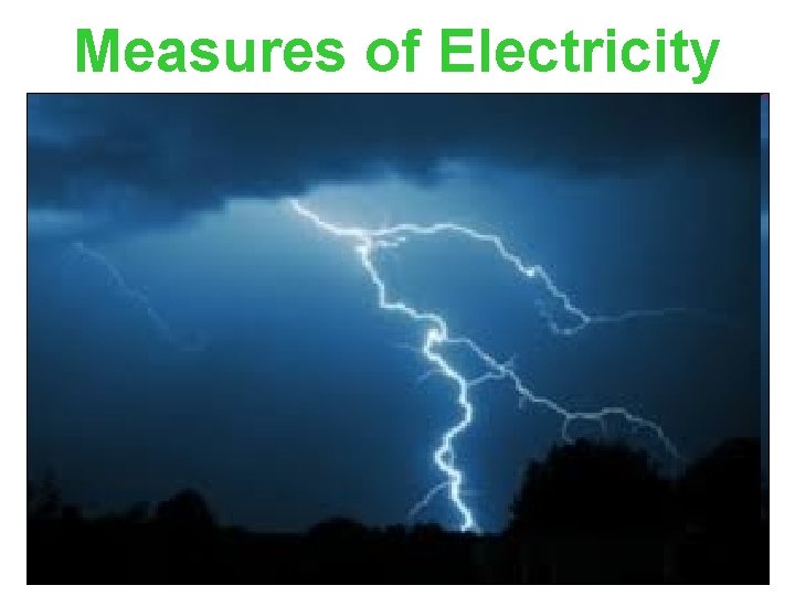 Measures of Electricity 