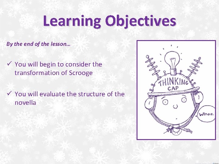 Learning Objectives By the end of the lesson… ü You will begin to consider