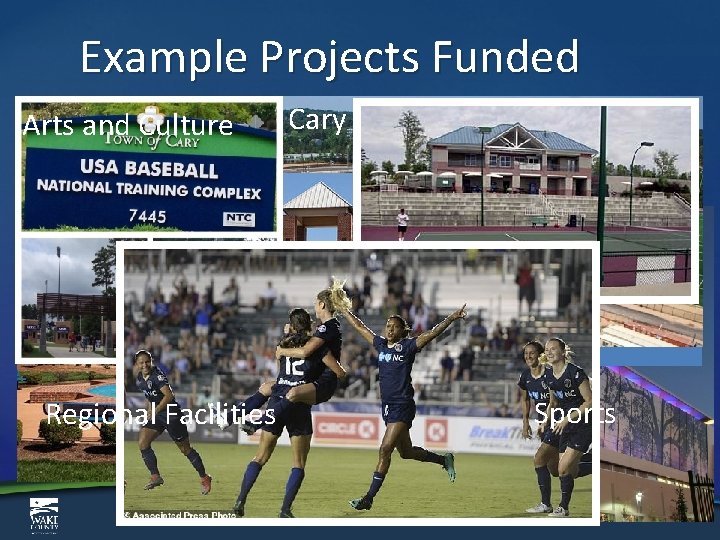 Example Projects Funded Arts and Culture Regional Facilities Cary Sports 