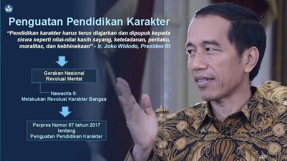 Penguatan Pendidikan Karakter “Pendidikan karakter harus terus diajarkan dipupuk kepada siswa seperti nilai-nilai kasih Penguatan Pendidikan Karakter “Pendidikan karakter harus terus diajarkan dipupuk kepada siswa seperti nilai-nilai kasih